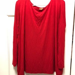 Red Piko size Small long sleeve